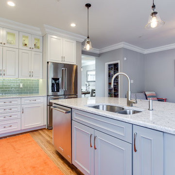 Transitional Two-Finish Kitchen Remodel Frederick, MD