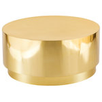 Meridian Furniture - Jazzy Coffee Table, Gold - Elegant and eye-catching, the stunning gold Jazzy Coffee table from Meridian Furniture is the perfect addition to any space.
