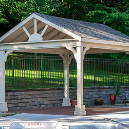 Poolside Gable Ramada - Outdoor Structures
