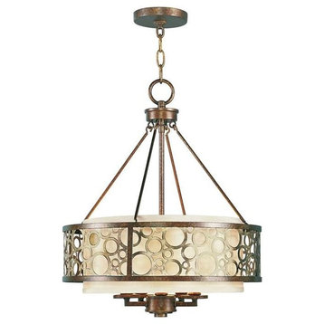 Avalon Chandelier, Palatial Bronze With Gilded Accents
