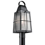 Kichler - Outdoor Post Mount 1-Light - Capture the classic appeal of a gas lantern with this 1 light outdoor post mount from the Tolerand Collection. Simple lines create the traditional style while incorporating special details such as curved cage accents and Clear Seedy glass. The perfect addition to the outside of your home.