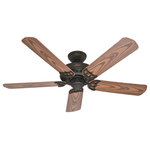 Hunter Fan Company - Hunter 50339 52``Ceiling Fan Spring Mill Matte Silver - The unique exposed caged design with Edison LED light bulbs on the Spring Mill outdoor ceiling fan adds the finishing touch to your modern industrial style rooms. This damp-rated ceiling fan is perfect for outdoor and indoor spaces exposed to moisture and humidity including covered patios and garages. The included ceiling fan pull chains make it easy to operate the fan and light functions.