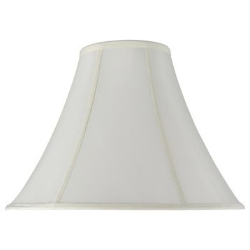 30019 Bell Shape Spider Lamp Shade, Off White, 16" wide, 6"x16"x12"