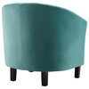 Zoey Teal Channel Tufted Performance Velvet Armchair