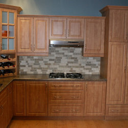 Profile E | Light Orange & Light Brown Cabinet Doors - Kitchen Cabinetry