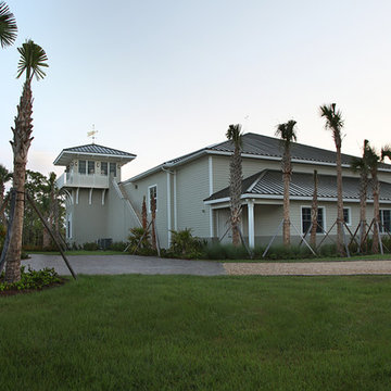 Residential Airplane Hanger - Florida Vernacular Style