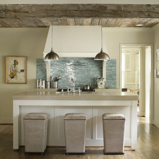 75 Beautiful Kitchen With Limestone Countertops And Glass Tile