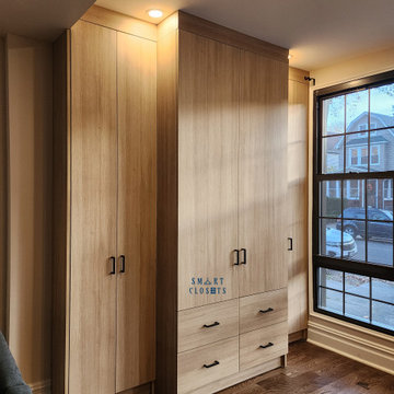Wall Unit - In Sheer Beauty Finish Designed By Smart Closets