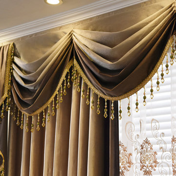 Denali Chenille Velvet Valance Curtains