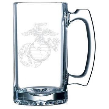 United States Marines Etched 25oz. Libbey Sports Beer Mug