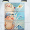 "Venetian Romance" Digital Metal Wall Art, 3 Panels, 28"x36"