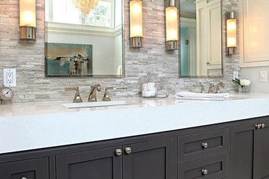 Bathroom - contemporary bathroom idea in New York