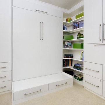 White Thermally Fused Laminate - Flat Foil Fronts-Wall Bed