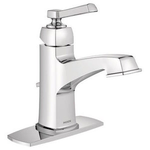 Chrome Moen WS84923 One-Handle High Arc Bathroom Faucet 