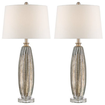Pacific Coast Suri Champagne Glass And Crystal Table Lamp Set Of 2