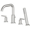 Jacuzzi RC95 Contento Deck Mounted Roman Tub Filler - Brushed Nickel