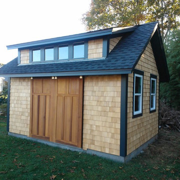 Garden Shed with Sliding Barn Doors