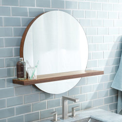 Native Trails 22" Solace Mirror Shelf in Woven Strand - Bathroom Mirrors