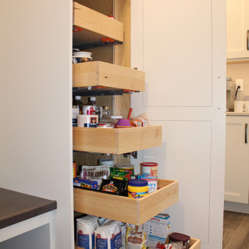 Stunning Kitchen Transformation Done in Ebony, White and Shale Colors