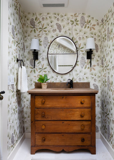 Traditional Powder Room by MJG Interiors
