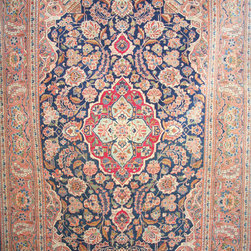 An early 20th century handmade Persian Kashan rug - Floor Rugs