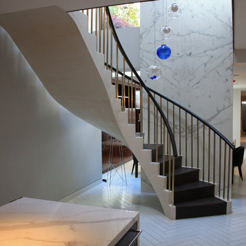 Spiral Staircase Project with Marble
