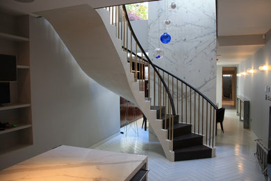 Spiral Staircase Project with Marble