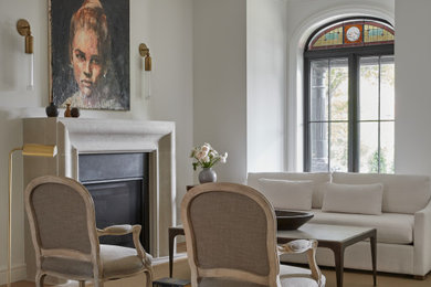 Inspiration for a transitional living room remodel in Toronto