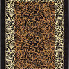 Animal Inspirations Rectangle Area Rug 7'x10' WIld Collection, Brown Spot
