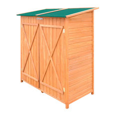 VidaXL Large Wooden Shed Garden Tool Storage Room