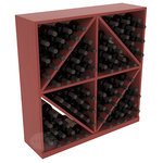 Wine Racks America - Solid Diamond Wine Storage Bin, Pine, Cherry/Satin Finish - This solid wooden wine cube is a perfect alternative to column-style racking kits. Holding 8 cases of wine bottles, you can double your storage capacity with back-to-back units without requiring more access area. This rack is built to last. That is guaranteed.