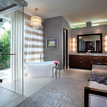 Master bedroom and bathroom