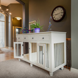 Large Double Kennel with Drawers - Dog Kennels And Crates