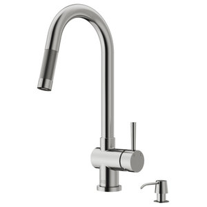 MR Direct 712-bn Brushed Nickel Single Handle Kitchen Faucet 712BN