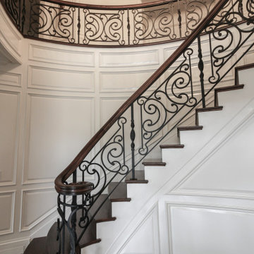 Project #74 | Circular Staircase with Hand-Forged Metal Panels