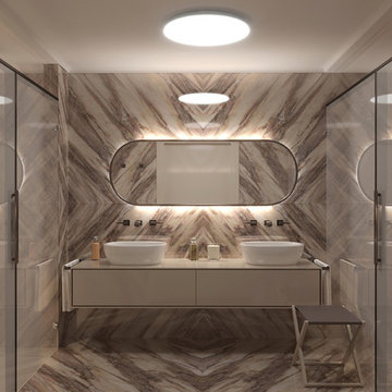 Bagno MK | 12mq | Bathroom M. K. zona lavabo