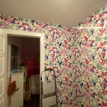 Wallpaper installation Basement in Newtown Square