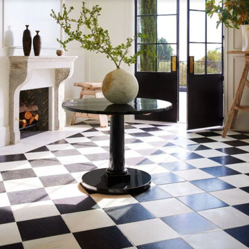 Checkerboard Antiqued Carrara Neo Marquina