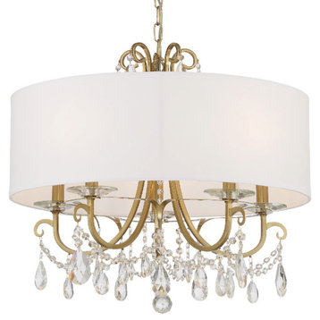 Crystorama Lighting Group 6625-CL-S Othello 5 Light 24"W Crystal - Vibrant Gold