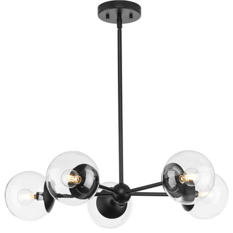 Progress Lighting P400325 Atwell 5 Light 28"W Chandelier - Matte Black