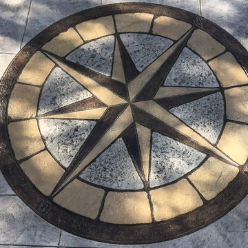 Stamped concrete patios