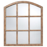 Elk Home - Union Faux Window Mirror - Union Faux Window Mirror measures 1"D x 33"W x 37"H. The mirror has a beautiful Light Oak finish to complement any type of room.