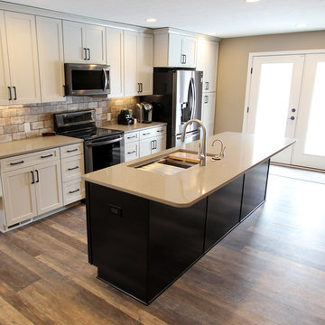 Waypoint Painted Harbor Cabinets and Lenova