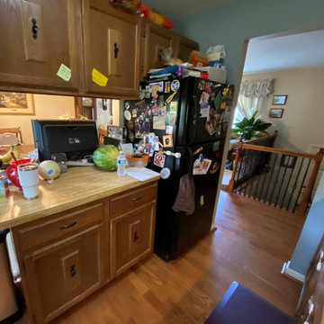 Transitional Two-Finish Kitchen Remodel Woodbridge, VA