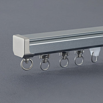 CHR35 Ivory Blue Gold Ceiling Wall Mount Curtain Tracks With Magnetic Carrier