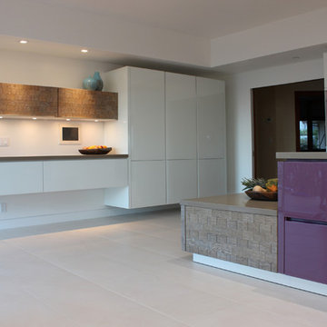 Kitchen in a Spanish style house in Los Gatos Hill