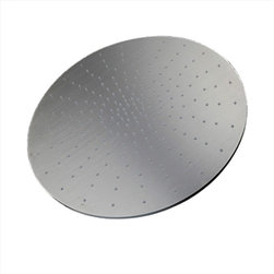 20" Brushed Nickle Round Color Changing LED Rain Shower Head - Showerheads And Body Sprays