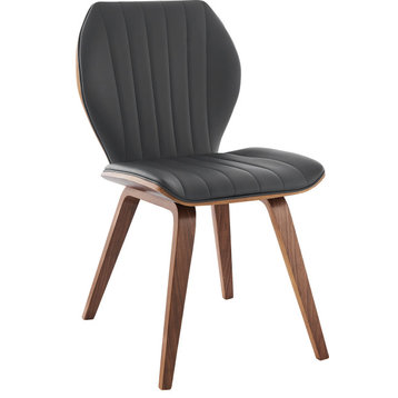 Ontario Dining Chairs (Set of 2) - Grey, Walnut