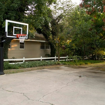 Carrie L's Pro Dunk Gold Basketball System on a 60x40 in Wichita, KS