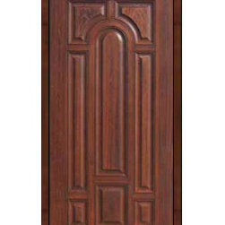 Entry Single Door 80 Fiberglass 8 Panel Solid - Front Doors